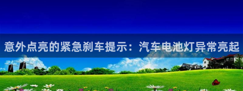 优发国际手机安装登录不了：意外点亮的紧急刹车提示：汽车电池灯异常亮起