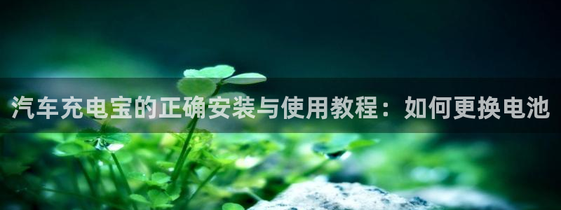 优发国际官网入口app下载安装：汽车充电宝的正确安装与使用教程：如何更换电池