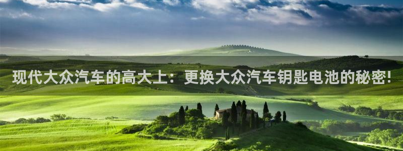 优发国际登录a：现代大众汽车的高大上：更换大众汽车钥匙电池的秘密!