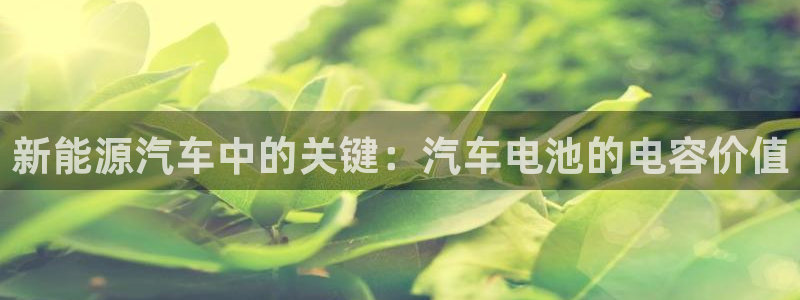优发国际官方网手机版下载安装：新能源汽车中的关键：汽车电池的电容价值
